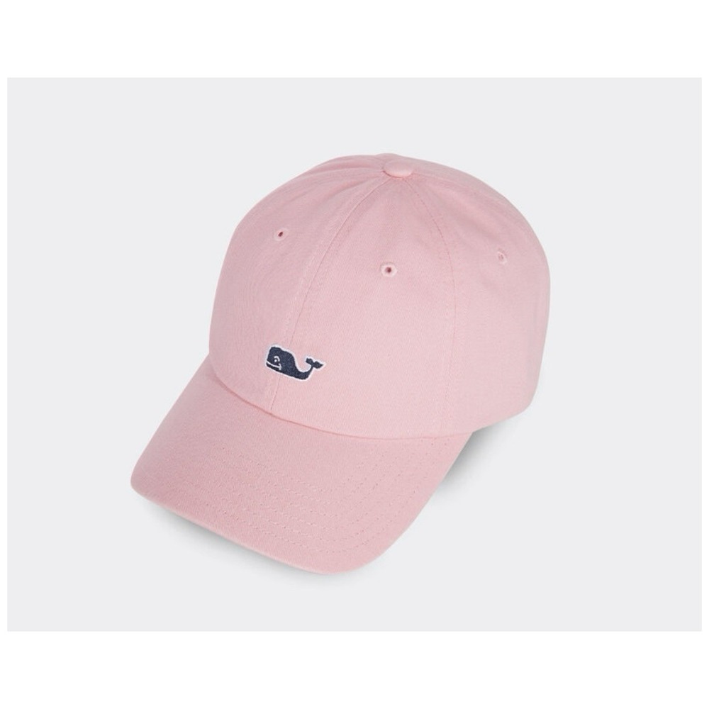 Vineyard Vines Classic Logo Baseball Hat Whale Flamingo Pink Strapback Unisex